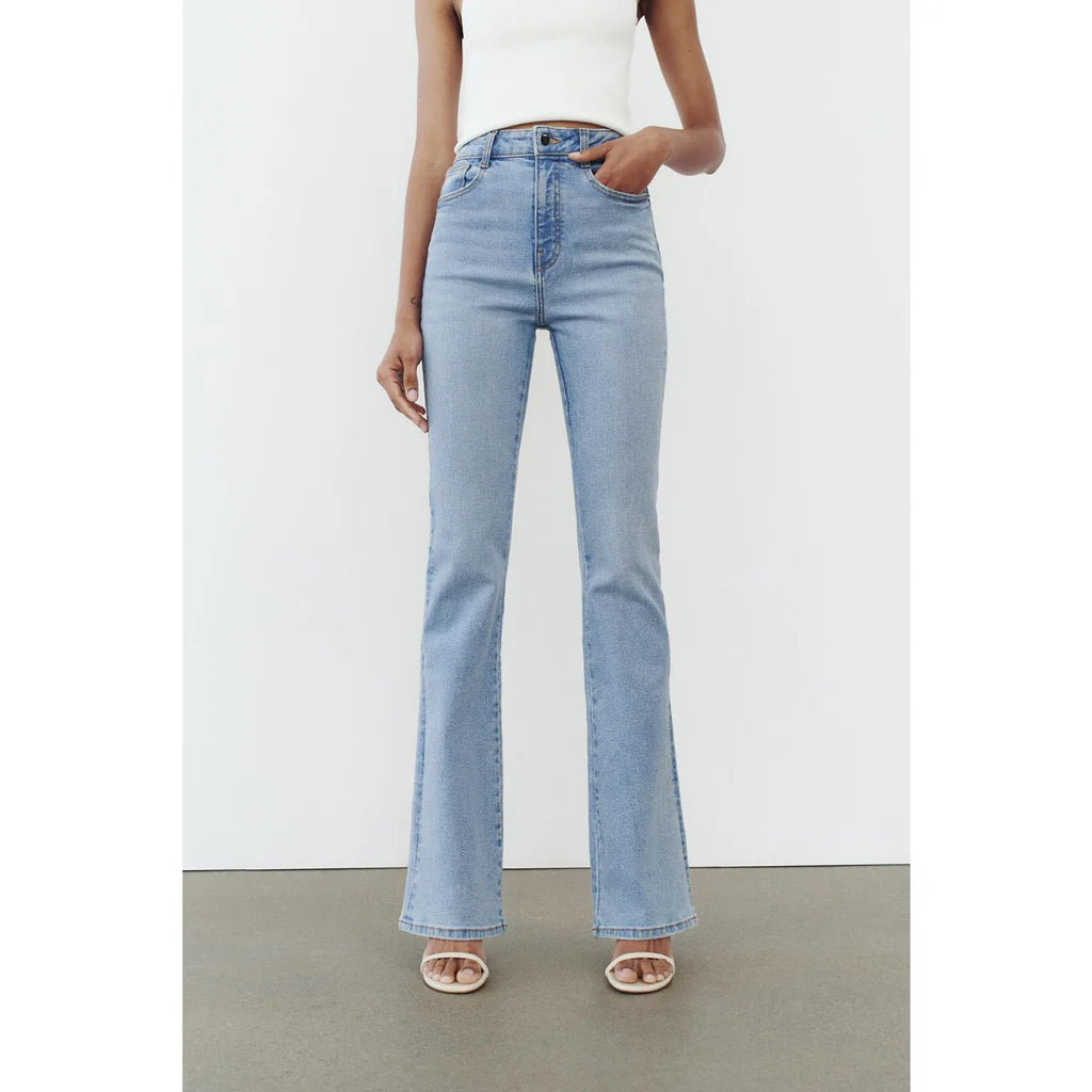 VAILENT Light Blue Flare Jeans