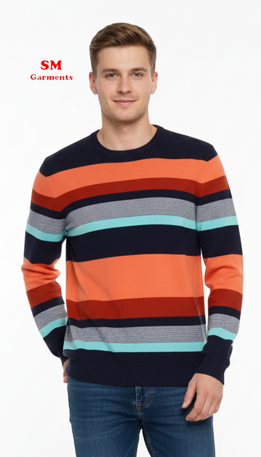 BLEND Multi Striped Jersey For Men