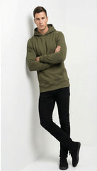 LEFTIES Mens Basic Pleated Hoodie