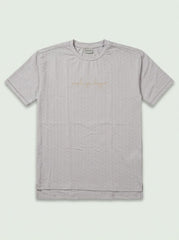 LCWAIKI Girls' Grey Short-Sleeve T-Shirt with Chest Lettering