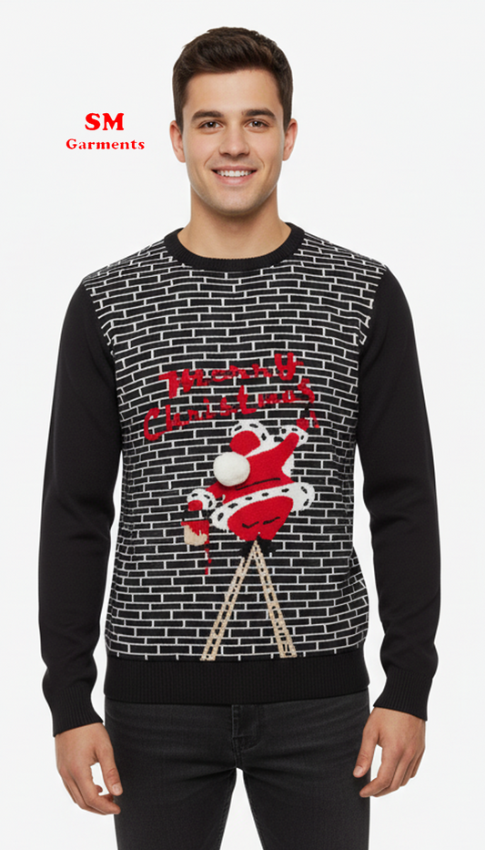 BLEND Men's Sweater With Christmas Motif