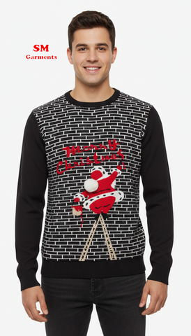 BLEND Men's Sweater With Christmas Motif