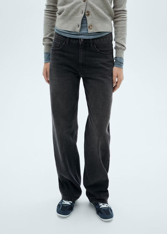 Women Mid-rise Straight Jeans