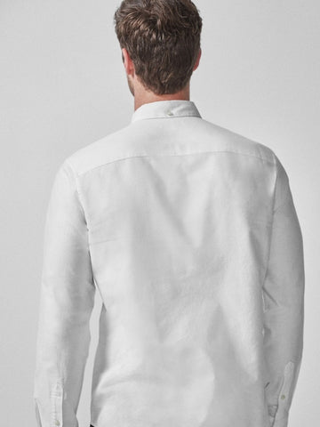 NXT White Long Sleeve Oxford Shirt