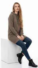 BLANCHEPORTE خواتین کی لمبی ہوڈی