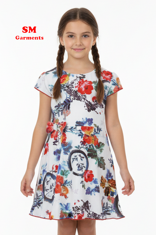 KIKI&KOKO GIRLS FLORAL DRESS