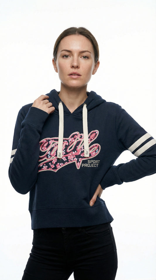 TERRANOVA Womens Floral Printed Hoodie