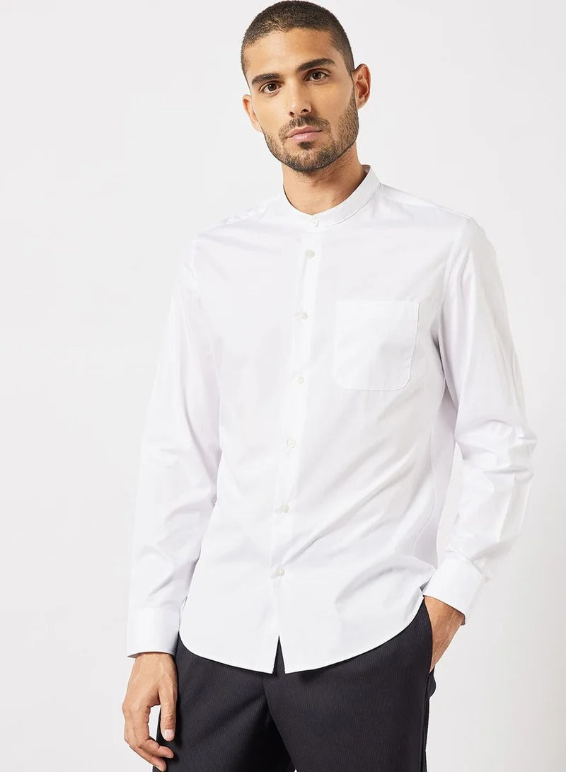 MNG Mens Essential Slim Fit Shirt