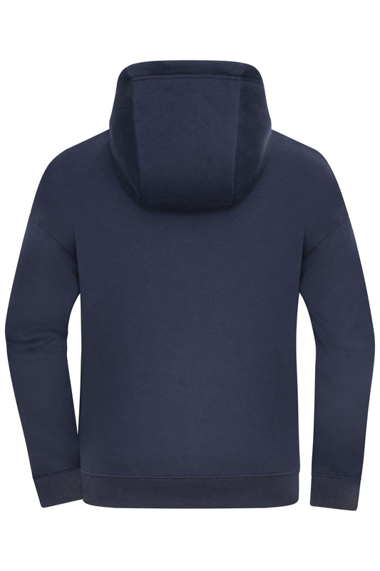 DAIBER Mens Oversized Zipped Hoodie