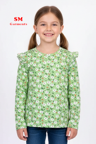 DU PAREIL FLORAL GIRLS T-SHIRT