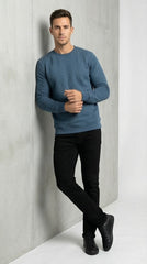 PB STWD Mens Textured CrewNeck Sweatshirt