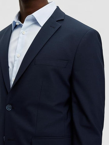 Mens Navy Formal Premium Blazer Regular Length