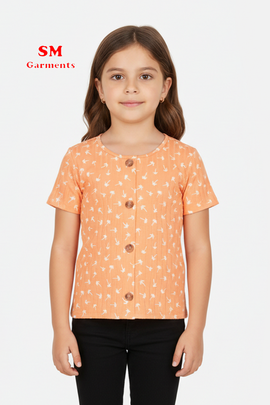 PAGE ONE YOUNG GIRLS CROP TEES