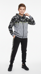 ROADWEAR Boys Printed Zipper Hoodie and Jogger Suit