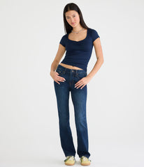 Women Mid-Rise Bootcut Jean