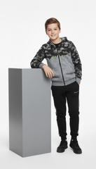 ROADWEAR Boys Printed Zipper Hoodie and Jogger Suit