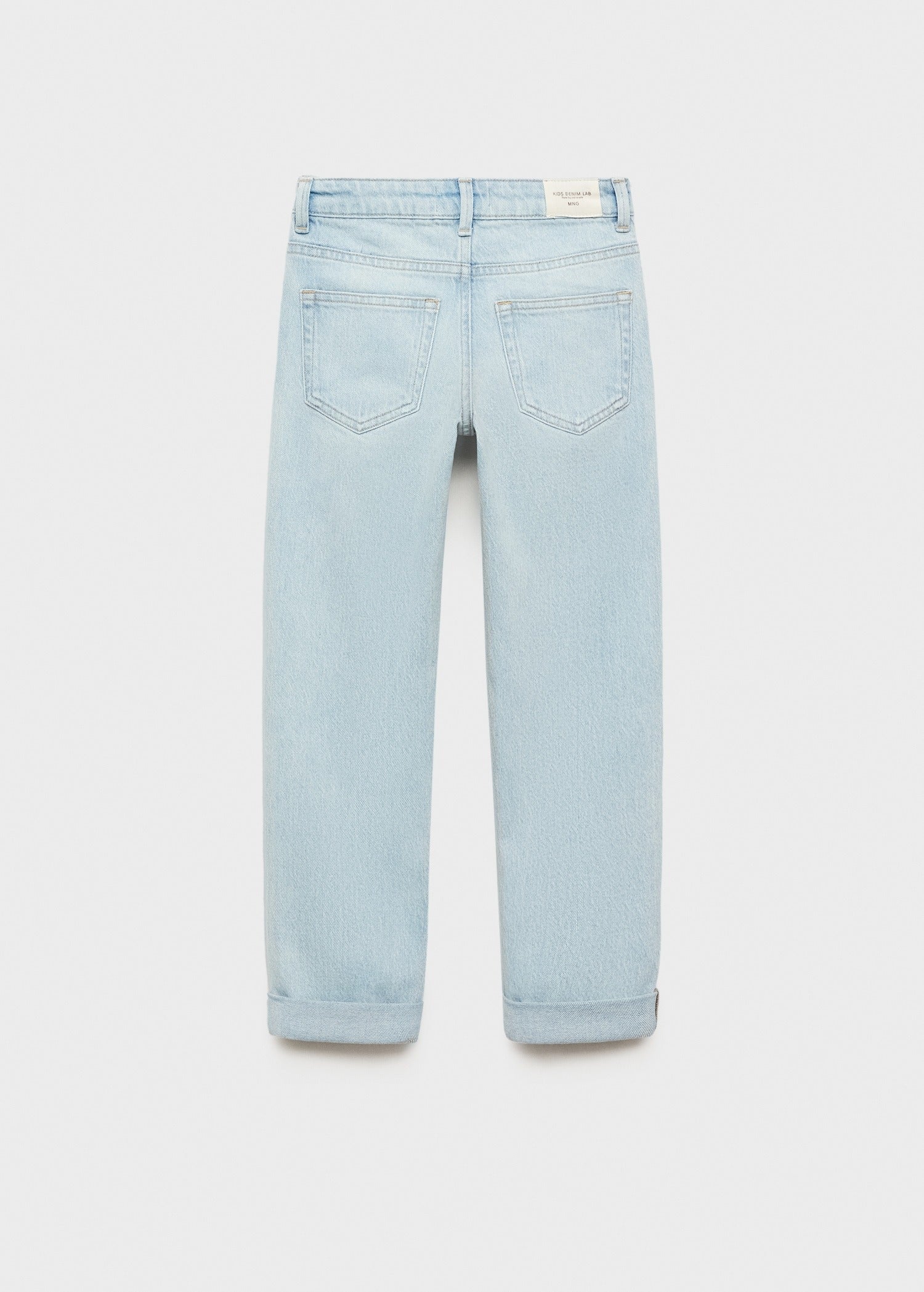 BOYS Straight jeans with turn-up