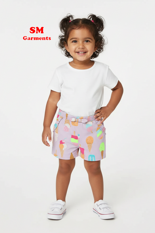 Patterned Jersey Shorts