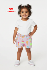 Patterned Jersey Shorts