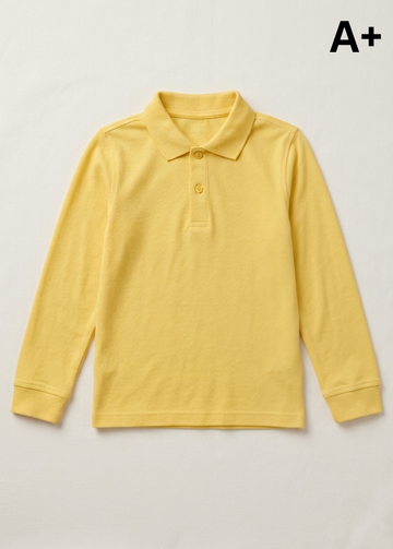 YOUTH A+ GIRLS YELLOW POLO