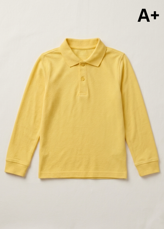YOUTH A+ GIRLS YELLOW POLO