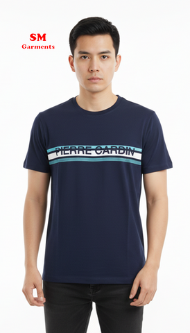 PIERRE CARDIN MENS BASIC HALF SLEEVES T-SHIRT
