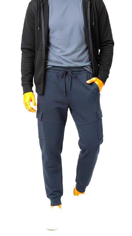 PEPCO MENS BASIC DUSTY BLUE CARGO TROUSER