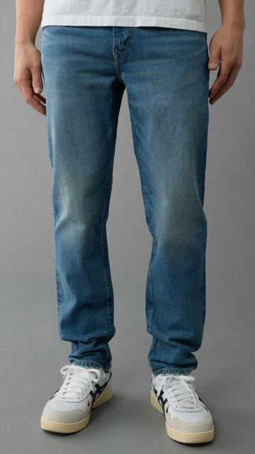 Easy Flex Tencel Fibers Slim Straight Jeans For Mens