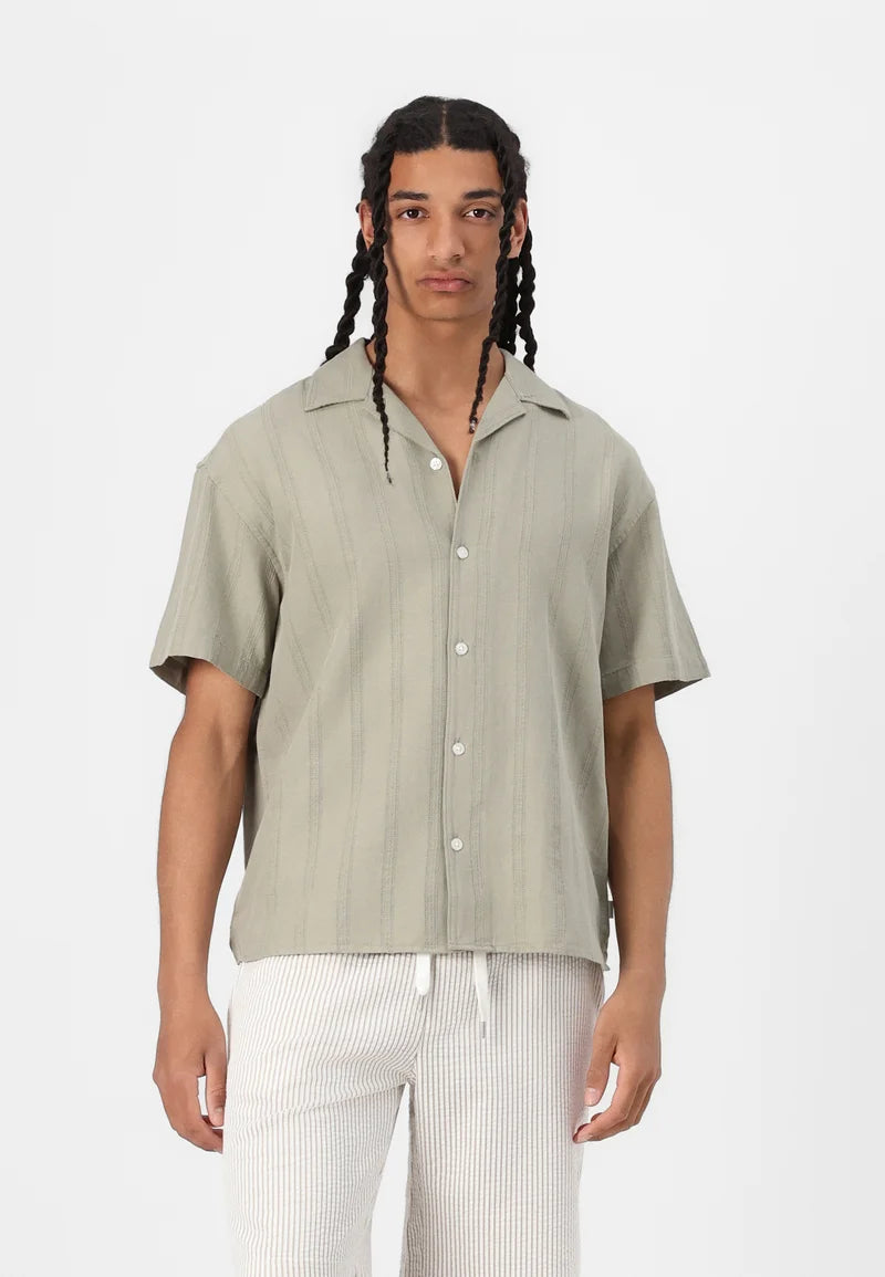 Men Premium Dobby Resort Linen Shirt