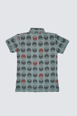 OKAIDI ALL OVER SPIDER MAN FACE PRINT T-SHIRT