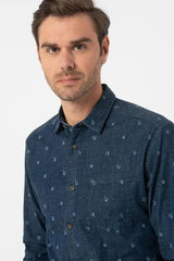 ONLY & SONS MICK PATTERNED SHIRT WITH CHEST POCKET