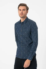 ONLY & SONS MICK PATTERNED SHIRT WITH CHEST POCKET