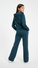 REEBOK GIRLS Logo Hoodie and Flared Trouser Suit