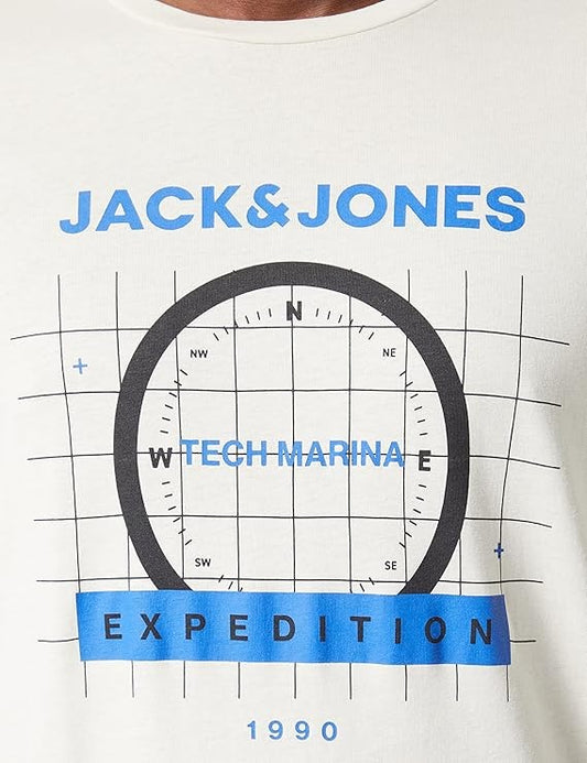 J&J Mens Jcoocean Crew Neck T Shirt