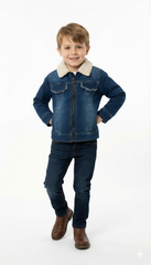 LOSAN DENIM BOYS FUR DENIM JACKET