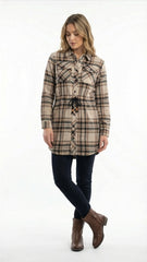 PERSIVAL Womens Knee Length Shirt With Drawstring (Winter Shirt)