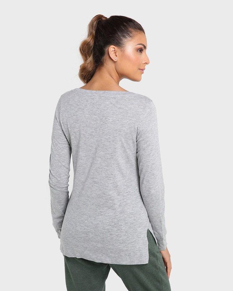 Riachuelo Sport Knit Blouse – Grey Blend