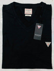 GUESS FRONT POCKET T-SHIRT WITH TRIANGLE LOGO