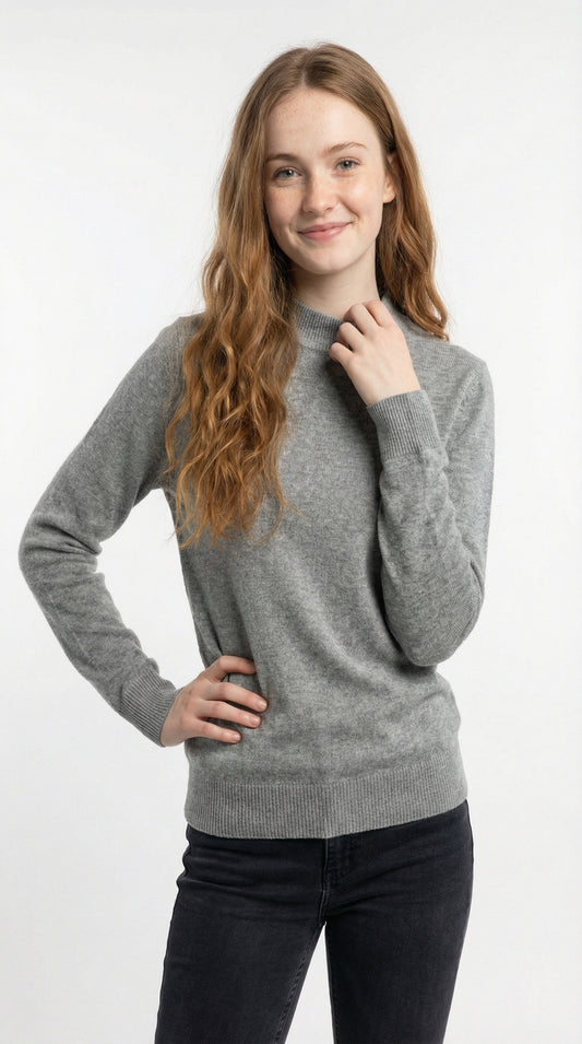 EDC Womens Basic Grey SweatShirt