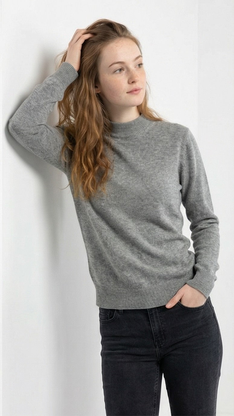 EDC Womens Basic Grey SweatShirt