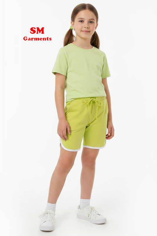 GREEN FRENCH CHILDREN’S SHORTS