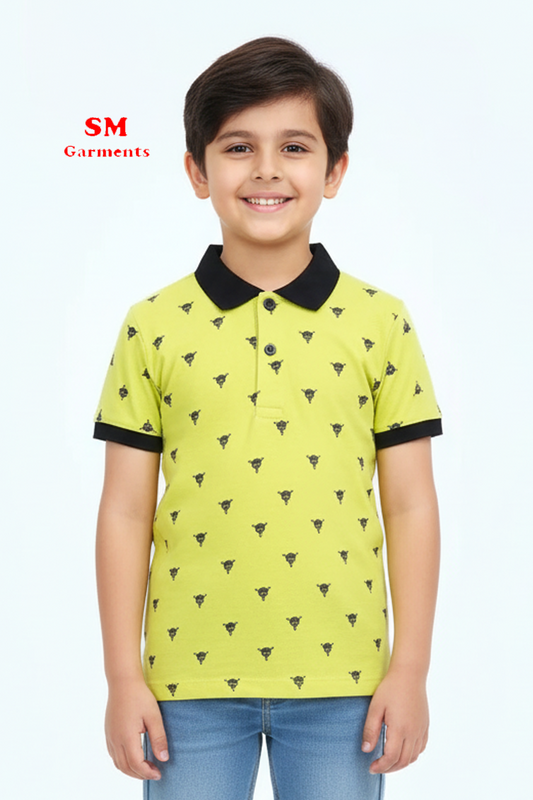 TOP TOP BOYS PRINTED POLO