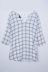 DYNAMITE WOMENS V NECK BLOUSE