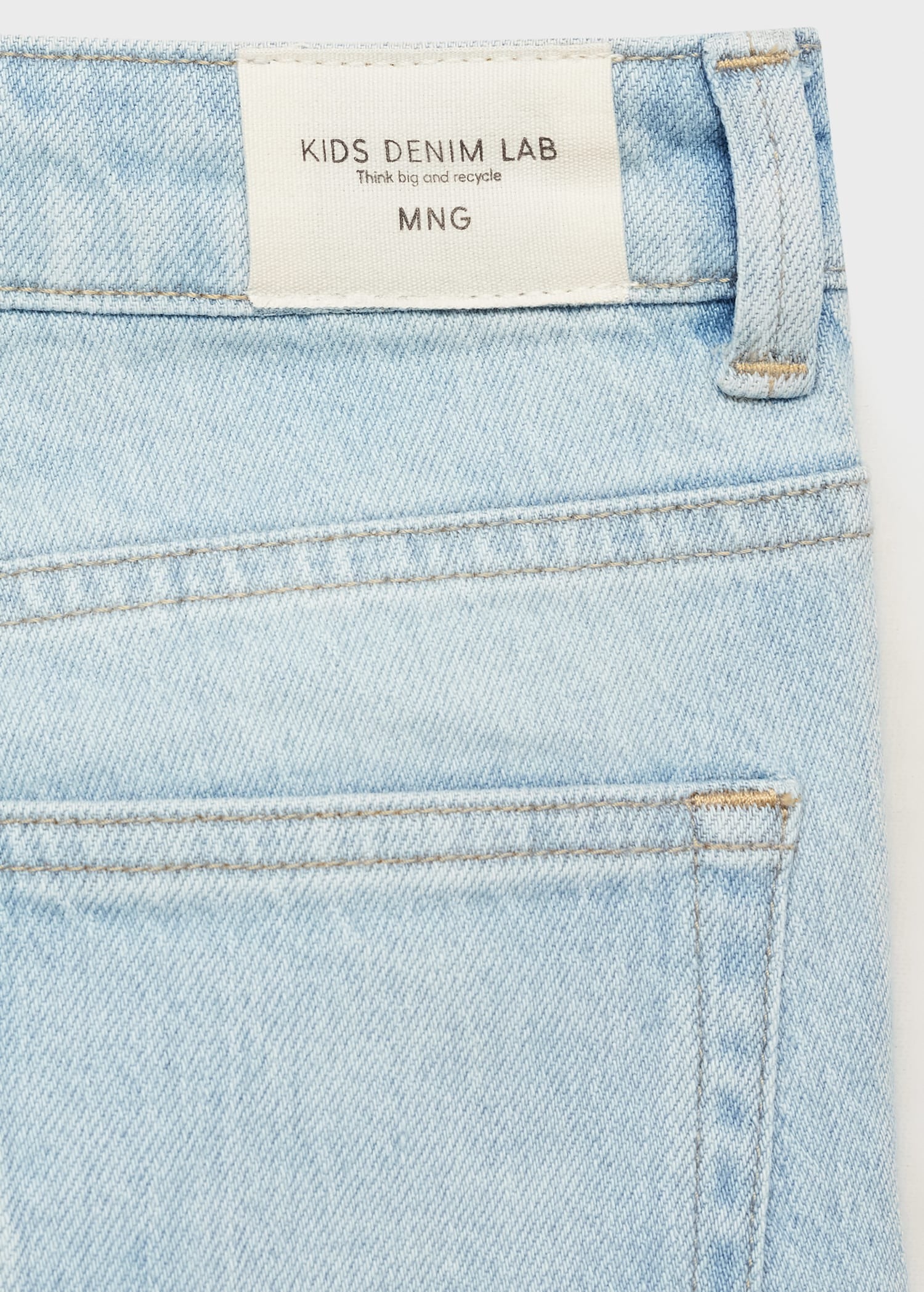 BOYS Straight jeans with turn-up