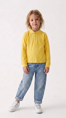 YOUTH A+ GIRLS YELLOW POLO