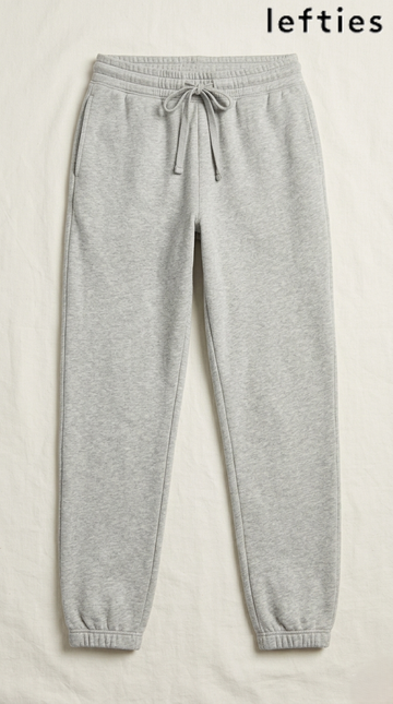 LEFTIES Basic Grey Melange Plush Trouser