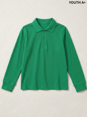 YOUTH A+ GIRLS BRIGHT GREEN POLO