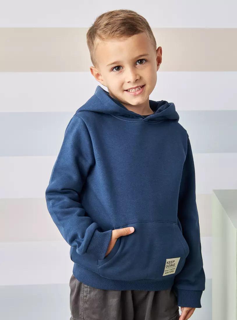 MAX FASHION Plain Hooded Sweatshirt