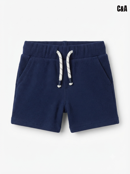 Boys' Waffle Knit Drawstring Shorts