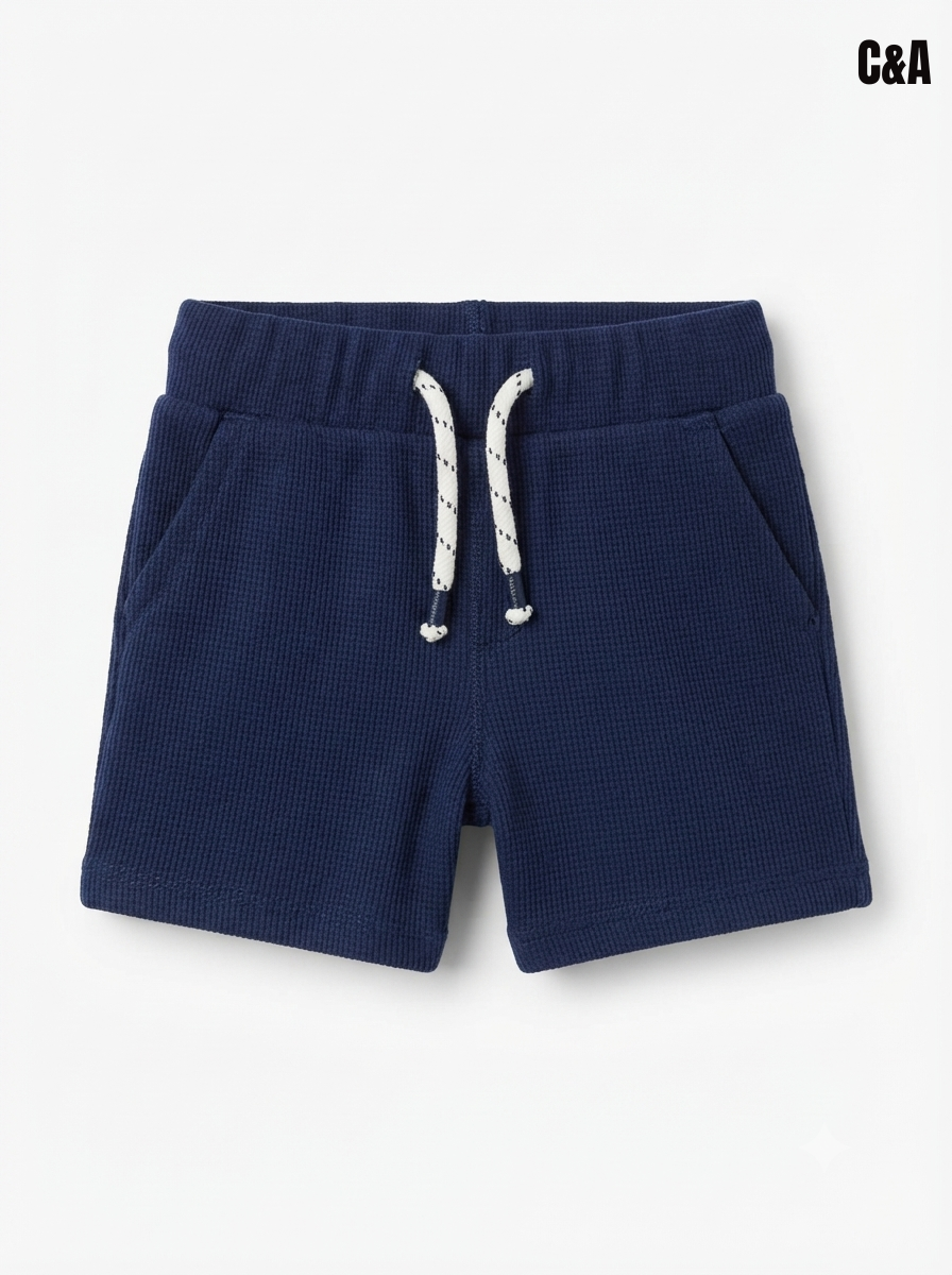 Boys' Waffle Knit Drawstring Shorts